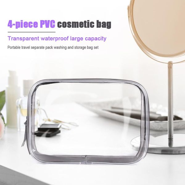 storage bags transparent pvc clutch bag cosmetic case pouch make up 4pcs/set women travel for ladies outdoors makeup accessory
storage bags transparent pvc clutch bag cosmetic case pouch make up 4pcs/set women travel for ladies outdoors makeup accessory