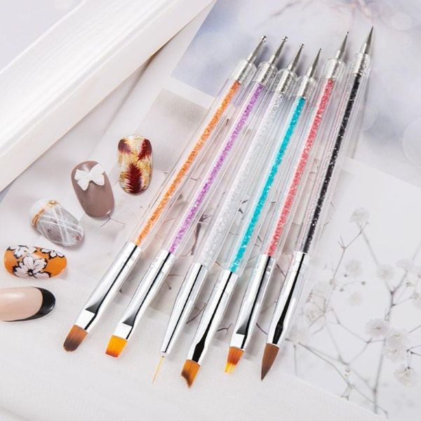 nail brushes 6pcs fashion double head art line drawing lines grid stripe uv gel brush manicure painting pen tools, Yellow
nail brushes 6pcs fashion double head art line drawing lines grid stripe uv gel brush manicure painting pen tools, Yellow
