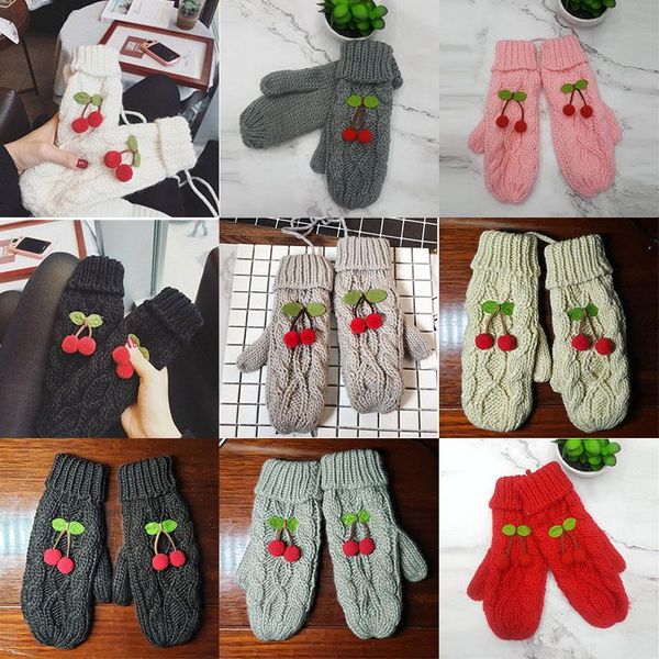 five fingers gloves cherry knitted full finger mittens hand warmer halter hanging neck outdoor windproof soft thick warm solid color, Blue;gray
five fingers gloves cherry knitted full finger mittens hand warmer halter hanging neck outdoor windproof soft thick warm solid color, Blue;gray