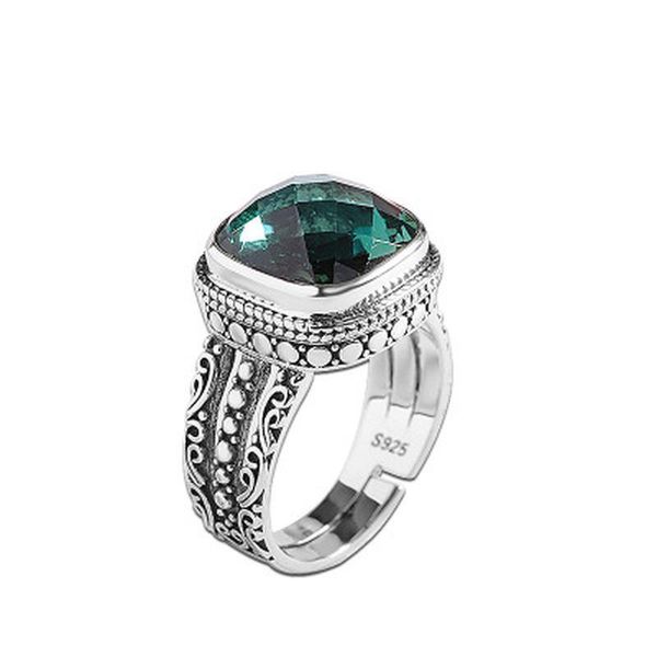 cluster rings women 925 sterling silver natural stone green crystal emerald ring carved vintage ethnic thai craft jewelry, Golden;silver
cluster rings women 925 sterling silver natural stone green crystal emerald ring carved vintage ethnic thai craft jewelry, Golden;silver