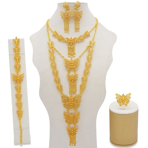 dubai jewelry sets gold nelace & earring set for women african france wedding party 24k jewelery ethiopia bridal giftsbracelets, Silver
dubai jewelry sets gold nelace & earring set for women african france wedding party 24k jewelery ethiopia bridal giftsbracelets, Silver