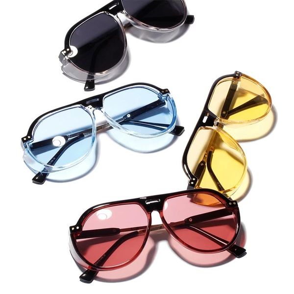 sunglasses aoze2021 transparent fructose color female big frame male anti-ultraviolet unisex, White;black
sunglasses aoze2021 transparent fructose color female big frame male anti-ultraviolet unisex, White;black