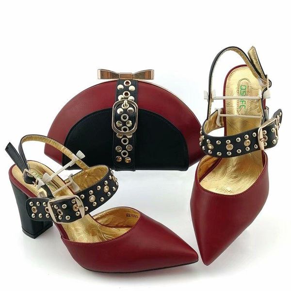 dress shoes wine color italian design ladies and bag set with wedding bags for women nigeria d200527-4, Black
dress shoes wine color italian design ladies and bag set with wedding bags for women nigeria d200527-4, Black