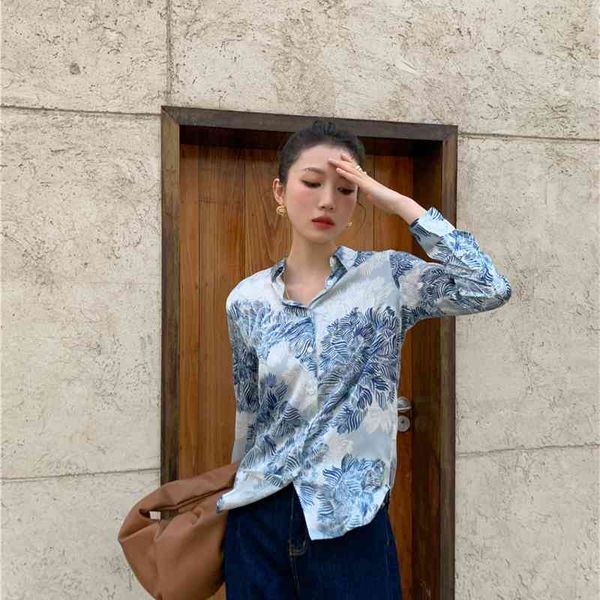 women's two piece pants floral print long sleeve button up silk shirt women 2021 fashion collar and blouses desinger ladies t, White
women's two piece pants floral print long sleeve button up silk shirt women 2021 fashion collar and blouses desinger ladies t, White