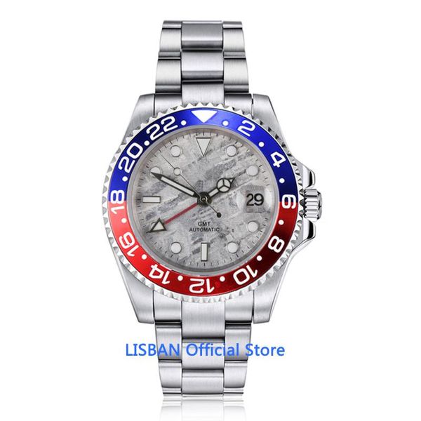 wristwatches 40mm sterile dial automatic mechanical watch men luxury sapphire crystal gmt luminous waterproof wristwatch, Slivery;brown
wristwatches 40mm sterile dial automatic mechanical watch men luxury sapphire crystal gmt luminous waterproof wristwatch, Slivery;brown