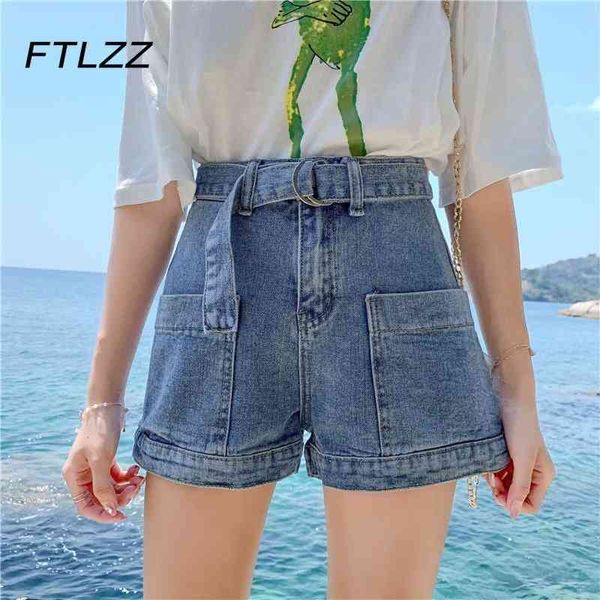 summer vintage blue denim short plus size high waist loose wide leg pants woman korean casual button fly with blet jeans 210602, White;black
summer vintage blue denim short plus size high waist loose wide leg pants woman korean casual button fly with blet jeans 210602, White;black