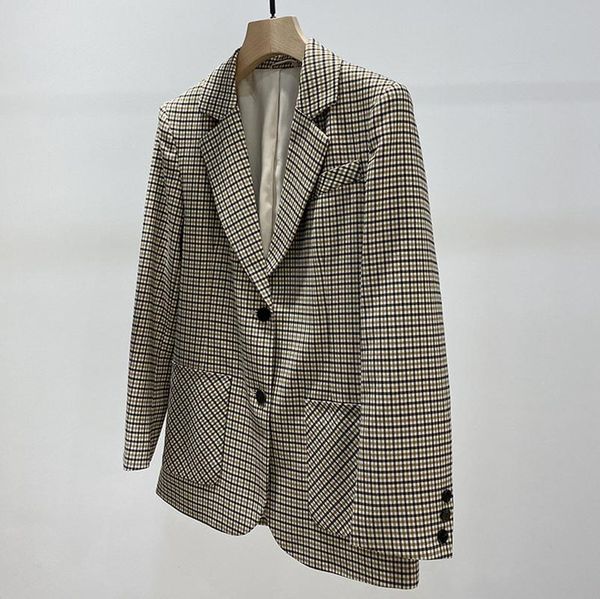 women's suits & blazers brand fashion women high luxury spring autumn vintage wool back slit check blend blazer jacket coat, White;black
women's suits & blazers brand fashion women high luxury spring autumn vintage wool back slit check blend blazer jacket coat, White;black
