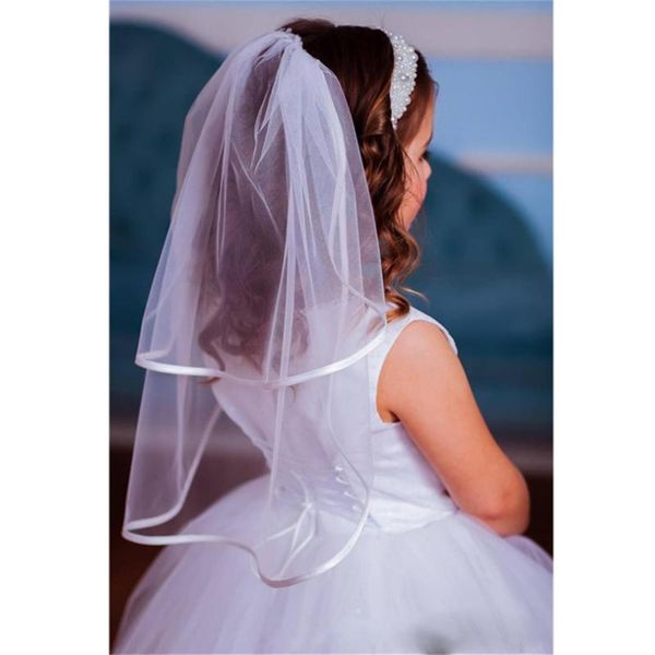 bridal veils white ivory wedding flower girls first communion with comb satin edge cute children kids voile fille velo de novia, Black
bridal veils white ivory wedding flower girls first communion with comb satin edge cute children kids voile fille velo de novia, Black