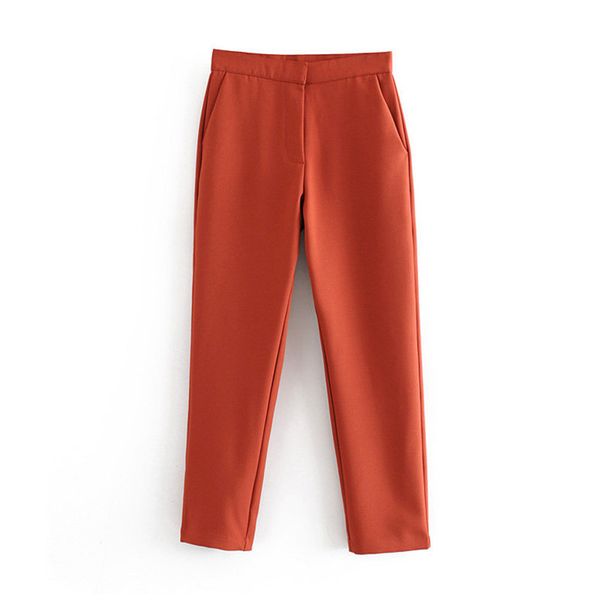 women stylish solid pants autumn high waist ladies office trousers casual female straight pantalones mujer 210430, Black;white
women stylish solid pants autumn high waist ladies office trousers casual female straight pantalones mujer 210430, Black;white
