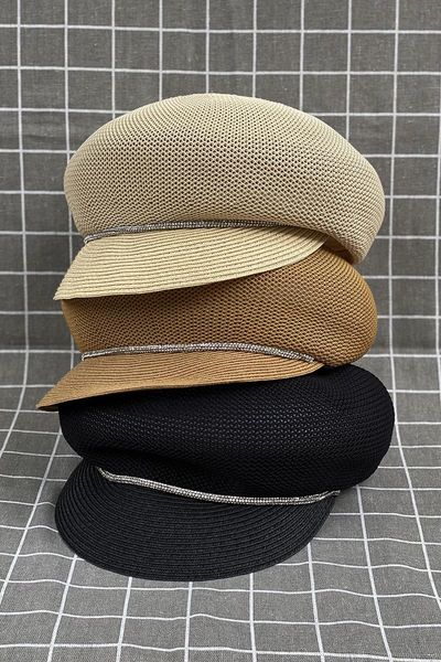 stingy brim hats 202106-shenjing breathable knitted fabric rhinestone rope leisure lady octagonal hat women visors cap, Blue;gray
stingy brim hats 202106-shenjing breathable knitted fabric rhinestone rope leisure lady octagonal hat women visors cap, Blue;gray