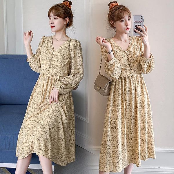 maternity dresses 913# clothes nursing spring autumn chiffon long sleeves loose stylish floral dress for pregnant women mom, White
maternity dresses 913# clothes nursing spring autumn chiffon long sleeves loose stylish floral dress for pregnant women mom, White