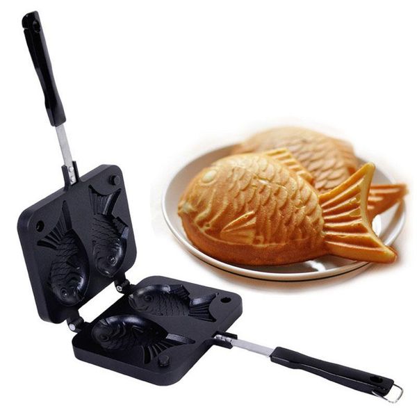 fish-shaped bakeware pastry waffle pan tool taiyaki japanese maker iron home baking moulds
fish-shaped bakeware pastry waffle pan tool taiyaki japanese maker iron home baking moulds