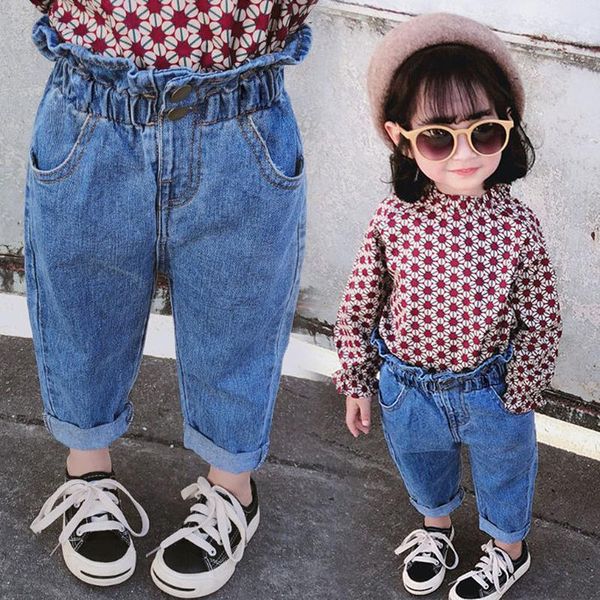 jeans girls kids autumn spring clothes trousers children denim pants for baby girl button toddlers 80~140, Blue
jeans girls kids autumn spring clothes trousers children denim pants for baby girl button toddlers 80~140, Blue