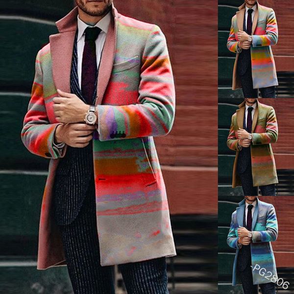 Fashion Trench Coat 2021 Windbreaker Men' Mid Long Knee Length British Gradient Dyed Korean Pg2806, Yellow
Fashion Trench Coat 2021 Windbreaker Men' Mid Long Knee Length British Gradient Dyed Korean Pg2806, Yellow