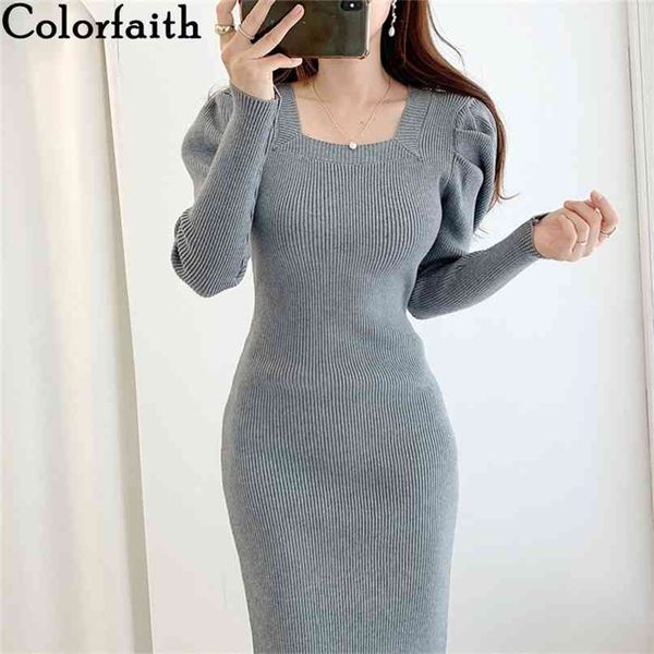 autumn winter women dresses knitting high waist puff sleeve elegant split fashionable lady long dress dr9095 210427, Black;gray
autumn winter women dresses knitting high waist puff sleeve elegant split fashionable lady long dress dr9095 210427, Black;gray