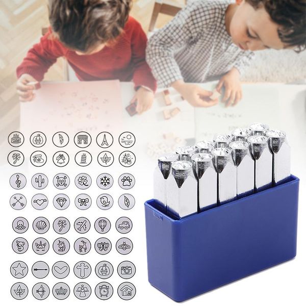 pcs/set (6mm 1/4") metal design stamps punch tools diy stamping electroplated hard carbon steel for stamp/punch craft
pcs/set (6mm 1/4") metal design stamps punch tools diy stamping electroplated hard carbon steel for stamp/punch craft