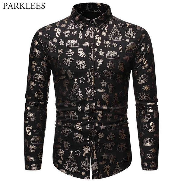 mens christmas shirt casual slim fit men shirts bronzing black shirt mens printed long sleeve button up shirt men camisas hombre 210524, White;black
mens christmas shirt casual slim fit men shirts bronzing black shirt mens printed long sleeve button up shirt men camisas hombre 210524, White;black