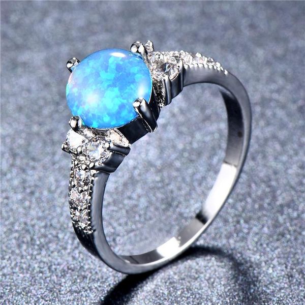 wedding rings 8mm round stone engagement ring white zircon blue opal simple fashion silver color for women bridal jewelry, Slivery;golden
wedding rings 8mm round stone engagement ring white zircon blue opal simple fashion silver color for women bridal jewelry, Slivery;golden