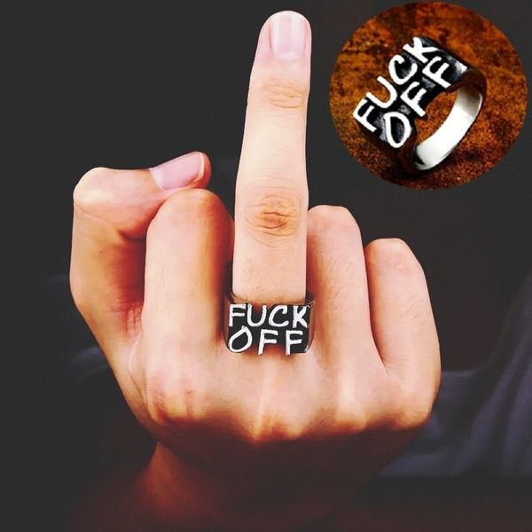 punk rock letter ring fashion funny 316l stainless steel party unique hip hop jewelry for man women, Golden;silver
punk rock letter ring fashion funny 316l stainless steel party unique hip hop jewelry for man women, Golden;silver