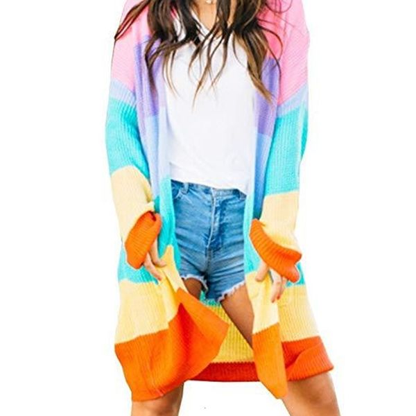 luxury women's jackets 2021 women's multicolor rainbow splicing cardigan sweater coat, Black;brown
luxury women's jackets 2021 women's multicolor rainbow splicing cardigan sweater coat, Black;brown