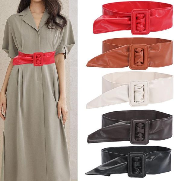 belts square buckle for women pu leather belt ladies wide casual dress coat decoration waistband, Black;brown
belts square buckle for women pu leather belt ladies wide casual dress coat decoration waistband, Black;brown