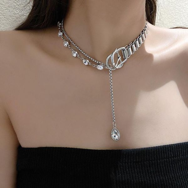 chokers kpop drop choker necklace for women vintage statement collar goth chain crystal pendent necklaces female party aesthetic jewelry, Golden;silver
chokers kpop drop choker necklace for women vintage statement collar goth chain crystal pendent necklaces female party aesthetic jewelry, Golden;silver