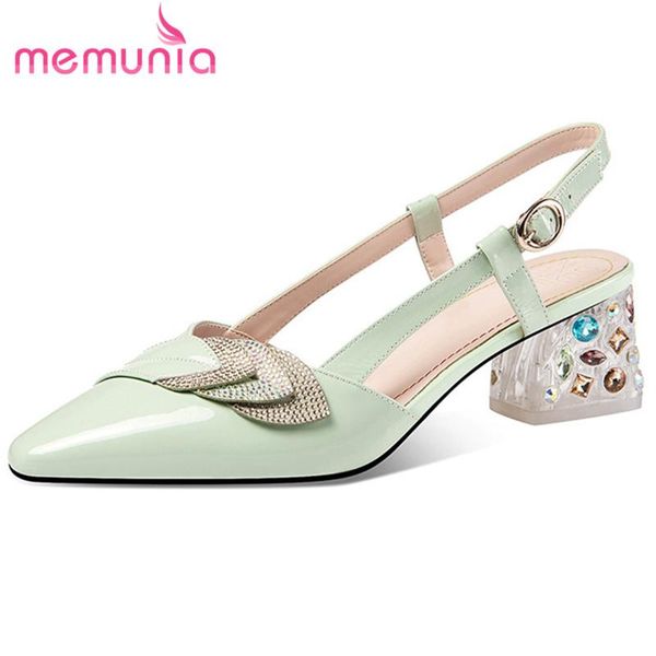 large size 42 genuine leather footwear women sandals pointed toe buckle crystal high heels ladies dress shoes, Black
large size 42 genuine leather footwear women sandals pointed toe buckle crystal high heels ladies dress shoes, Black