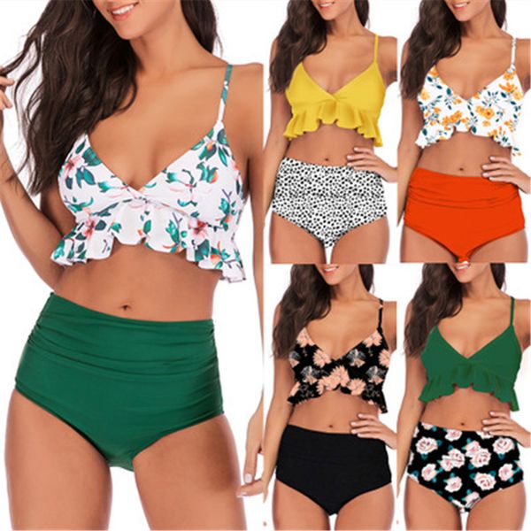 high waist bikini swimwear women swimsuit push up ruffle bathing suit brazilian biquini beach wear halter print bikinis set
high waist bikini swimwear women swimsuit push up ruffle bathing suit brazilian biquini beach wear halter print bikinis set