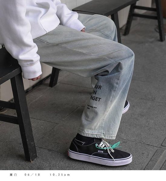 men's jeans japan plus size men hip hop street wear joggers ankle length denim cargo pants loose korean harem trousers sweatpants jean, Blue
men's jeans japan plus size men hip hop street wear joggers ankle length denim cargo pants loose korean harem trousers sweatpants jean, Blue