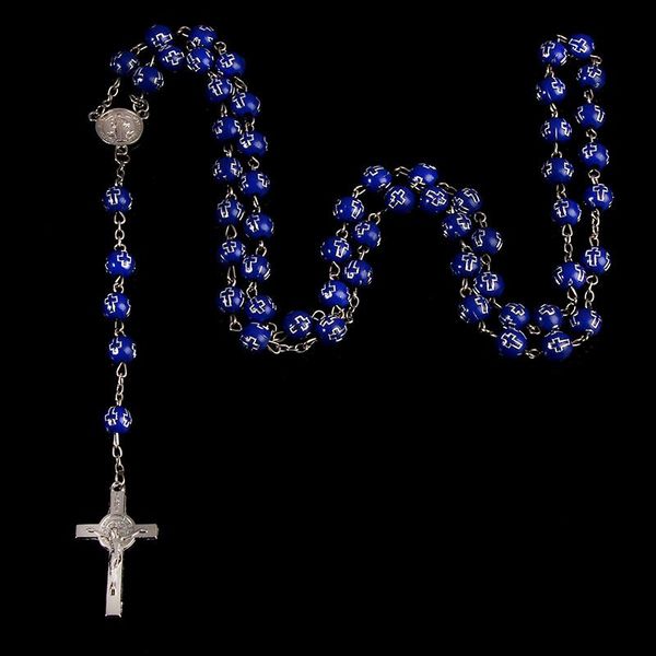 pendant necklaces 8mm catholic crystal pearl necklace cross virgin mary center christian jewelry gift, Silver
pendant necklaces 8mm catholic crystal pearl necklace cross virgin mary center christian jewelry gift, Silver