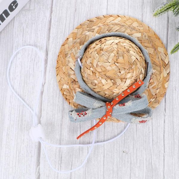 adorable hat summer sunshade creative straw fashion woven cap headwear for pet dog cat (denim size) apparel
adorable hat summer sunshade creative straw fashion woven cap headwear for pet dog cat (denim size) apparel