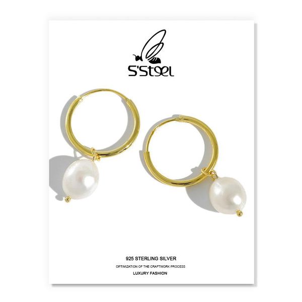 dangle & chandelier s'steel korean earrings 925 sterling silver drop earring for women simple geometric baroque freshwater pearl earing
dangle & chandelier s'steel korean earrings 925 sterling silver drop earring for women simple geometric baroque freshwater pearl earing