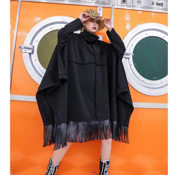 casual dresses sondr streetwear plus size solid loose autumn dress high neck tassels long sleeve for women, Black;gray
casual dresses sondr streetwear plus size solid loose autumn dress high neck tassels long sleeve for women, Black;gray