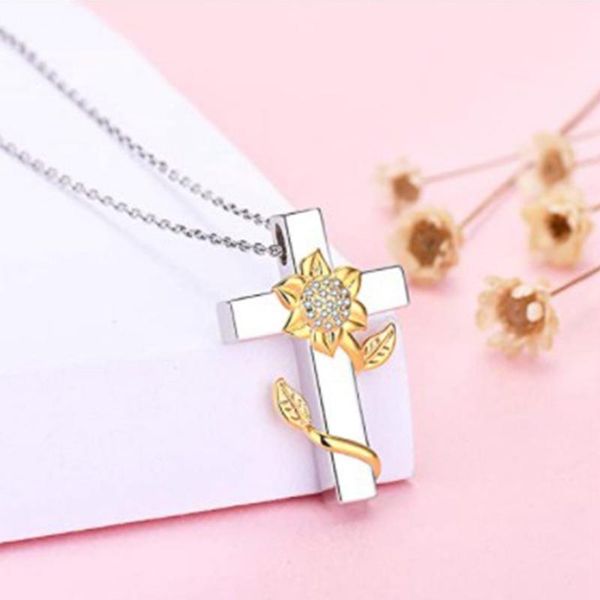 pendant necklaces women sunflower ashes cross urn necklace stainless steel locket memorial ash keepsake for jewelry, Silver
pendant necklaces women sunflower ashes cross urn necklace stainless steel locket memorial ash keepsake for jewelry, Silver