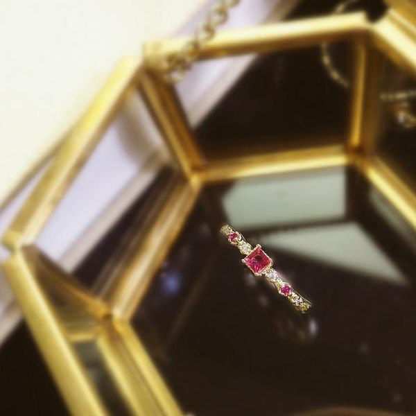 wedding rings luxury female red crystal stone ring charm gold color engagement classic bridal square zircon for women, Slivery;golden 
wedding rings luxury female red crystal stone ring charm gold color engagement classic bridal square zircon for women, Slivery;golden