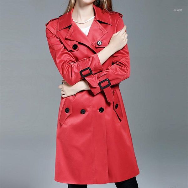 women's trench coats classical 2021 fashion khaki coat medium length ladies' spring autumn double breasted overcocat s 4xl, Tan;black
women's trench coats classical 2021 fashion khaki coat medium length ladies' spring autumn double breasted overcocat s 4xl, Tan;black