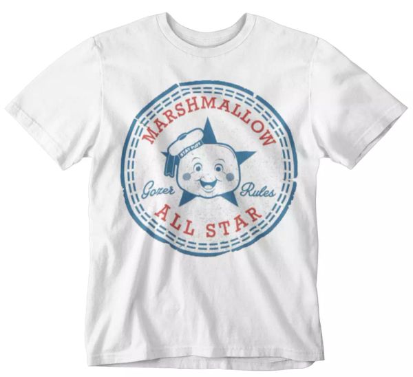 ghost busters t-shirt marshmallow man gozer movie film 80s all stars stay puft, White;black
ghost busters t-shirt marshmallow man gozer movie film 80s all stars stay puft, White;black