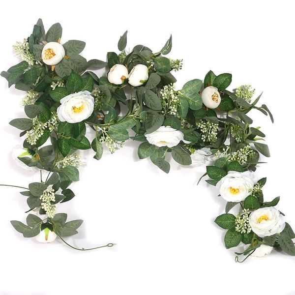 decorative flowers & wreaths 2m fake silk rose vine artificial hanging ivy garland for wedding home office party garden craft decor
decorative flowers & wreaths 2m fake silk rose vine artificial hanging ivy garland for wedding home office party garden craft decor