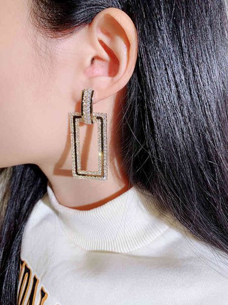 trendy large dangle big geometric rectangular loop earrings for women 2021 female fashion jewelry, Golden
trendy large dangle big geometric rectangular loop earrings for women 2021 female fashion jewelry, Golden