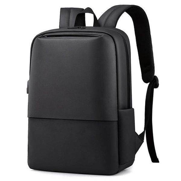 men's backpack business lap13.3inch 14inch waterproof usb charging backpacks for men high density bag dress black