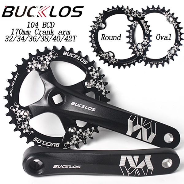 bike heels & chainwheels bucklos 104 bcd crankset mtb round oval chainring 170mm bicycle crank arm narrow wide chainwheel 32/34/36/38/4
bike heels & chainwheels bucklos 104 bcd crankset mtb round oval chainring 170mm bicycle crank arm narrow wide chainwheel 32/34/36/38/4