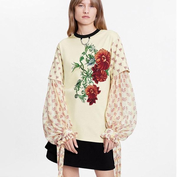 women's blouses & shirts fake 2 piece womens and fall 2021 fashion brand designer o-neck floral print long sleeve pullover shirt stree, White
women's blouses & shirts fake 2 piece womens and fall 2021 fashion brand designer o-neck floral print long sleeve pullover shirt stree, White