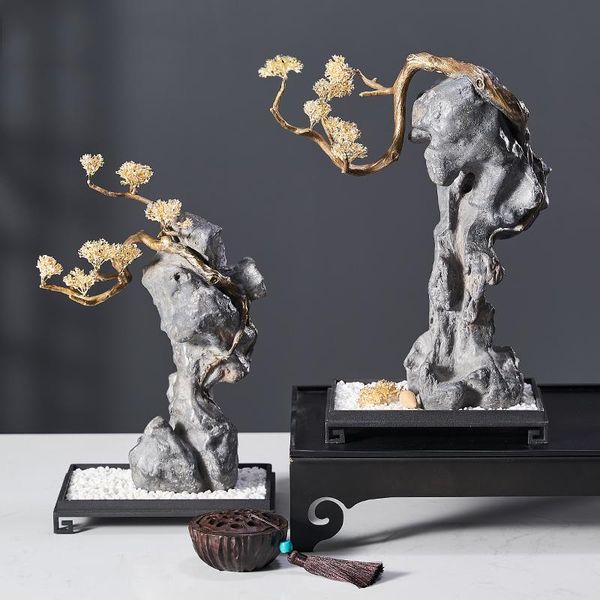 decorative objects & figurines luxtry simulation copper plant bonsai mountain stone statue zen ornaments for home room office el soft decor
decorative objects & figurines luxtry simulation copper plant bonsai mountain stone statue zen ornaments for home room office el soft decor