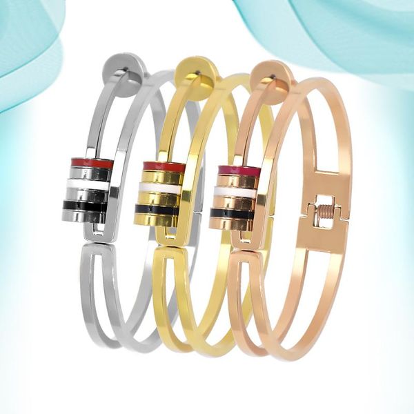 bangle men's stainless steel spring bracelet glossy stone creative fashion style bangles personalized hand accessories, Black
bangle men's stainless steel spring bracelet glossy stone creative fashion style bangles personalized hand accessories, Black