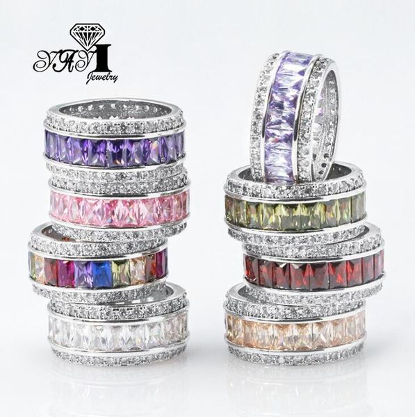 wedding rings yayi jewelry europe and america princess cut 12 ct multi-color zircon silver color engagement party, Slivery;golden
wedding rings yayi jewelry europe and america princess cut 12 ct multi-color zircon silver color engagement party, Slivery;golden