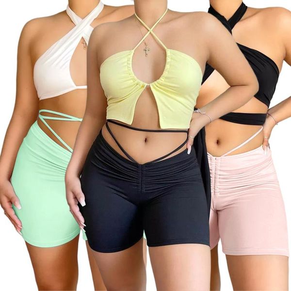women's shorts women summer sports shorts, solid color drawstring ruffled tight short pants with cross straps for girls, 3 colors, White;black
women's shorts women summer sports shorts, solid color drawstring ruffled tight short pants with cross straps for girls, 3 colors, White;black