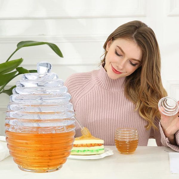 storage bottles & jars transparent honey kitchen spice bottle heat-resistant borosilicate glass container with stirring rod
storage bottles & jars transparent honey kitchen spice bottle heat-resistant borosilicate glass container with stirring rod