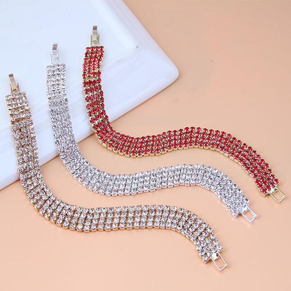 link, chain luxury crystal bracelet for women elegant wedding gift gold silver color rhinestone stainless steel jewelry, Black
link, chain luxury crystal bracelet for women elegant wedding gift gold silver color rhinestone stainless steel jewelry, Black
