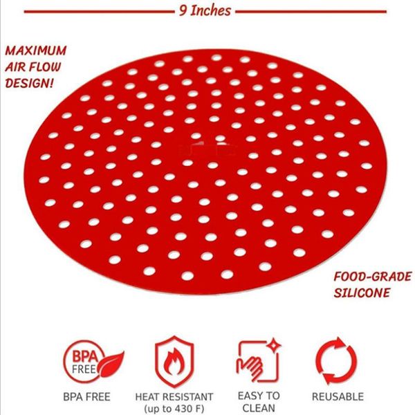 mats & pads 7/8/9 inch air fryer steamer liners premium perforated silicone pulp papers non-slip steaming basket mat baking cooking tools
mats & pads 7/8/9 inch air fryer steamer liners premium perforated silicone pulp papers non-slip steaming basket mat baking cooking tools