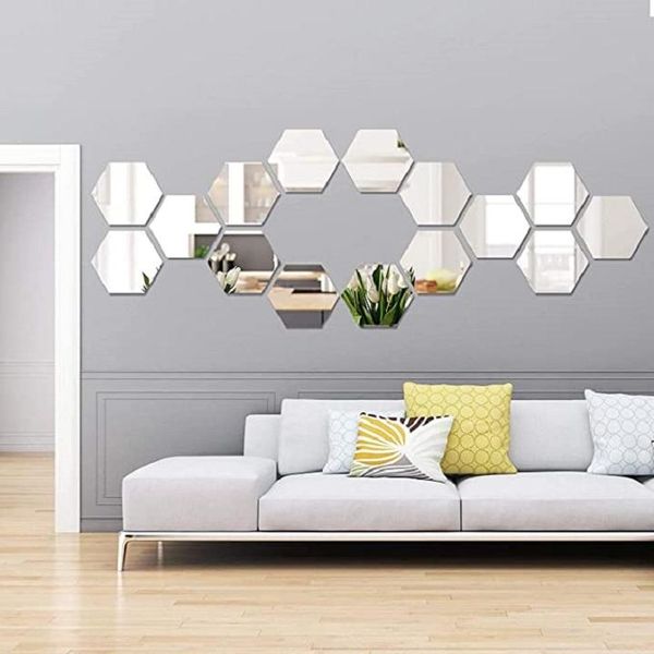 wall stickers 48pcs/set diy 3d mirror sticker hexagon home decorations decor removable living-room decal sliver gold
wall stickers 48pcs/set diy 3d mirror sticker hexagon home decorations decor removable living-room decal sliver gold